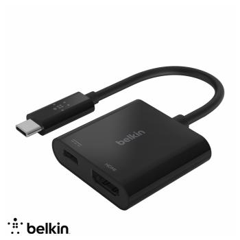BELKIN USB-C轉 HDMI + 充電轉接器 視訊轉接器 AVC002btBK