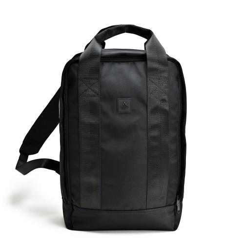 TRAVEL FOX 包包 日系長型雙織帶筆電後背包 - 簡約黑 TB810-01