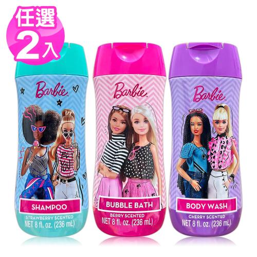 Barbie卡通系列236ml/8oz x2瓶(洗髮/沐浴/泡泡浴)