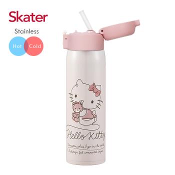 Skater吸管不鏽鋼保溫瓶(480ml) KITTY