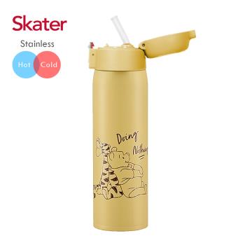 Skater吸管不鏽鋼保溫瓶(480ml) 維尼
