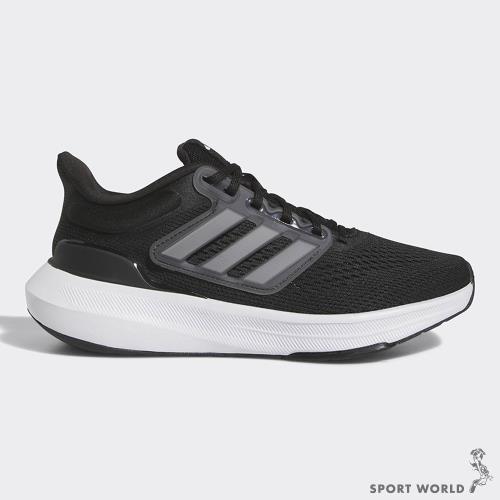 ️ADIDAS ULTRABOUNCE 女鞋 大童 慢跑 避震 透氣 黑 白 HQ1302