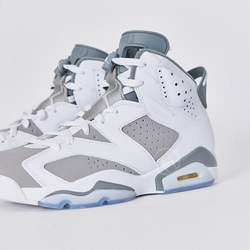 Nike Jordan 6 Retro Cool Grey 男白灰經典喬丹運動休閒鞋CT8529-100