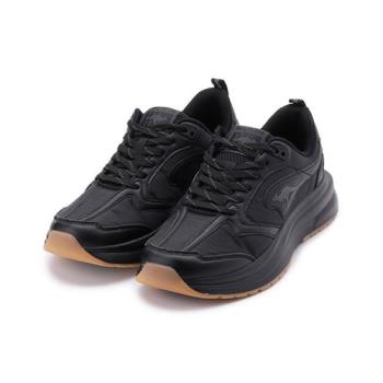KANGAROOS CAPSULE 太空氣墊跑鞋 全黑 KM31670 男鞋 鞋全家福