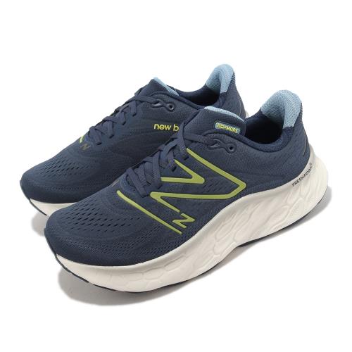 New Balance 慢跑鞋 Fresh Foam X More V4 2E 寬楦 男鞋 深藍 反光 厚底 運動鞋 NB MMORCN4-2E