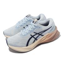 Asics 慢跑鞋 Novablast 3 女鞋 藍 粉橘 彈力型 鞋 路跑 馬拉松 亞瑟士 1012B492400