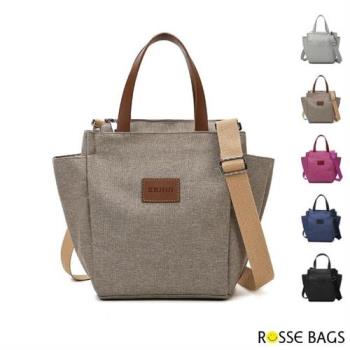 【Rosse Bags】多功能時尚大容量手提肩背媽媽包(現+預 卡其色 / 灰色 / 玫紅色 / 藍色 / 黑色)