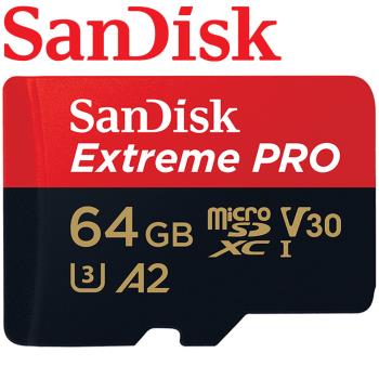 【公司貨】SanDisk 64GB 200MB/s Extreme Pro microSDXC TF U3 V30 A2 記憶卡