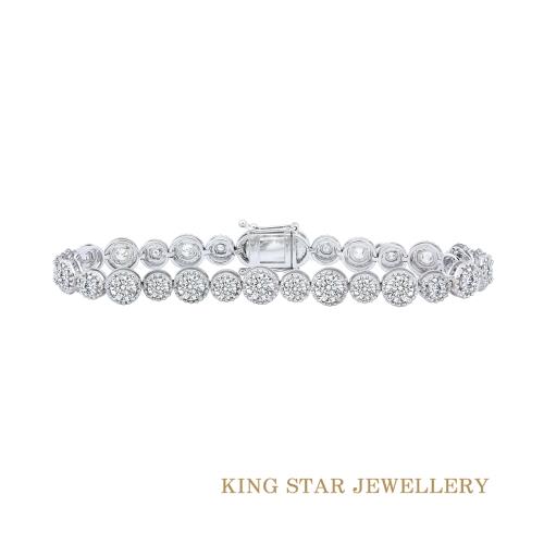 King Star 完美滿鑽1.58克拉18K金鑽石手鍊