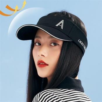 遮陽帽空頂帽-UPF50+運動風棉質防曬男女帽子a1am36【巴黎精品】
