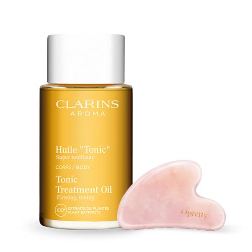 CLARINS 克蘭詩 身體調和按摩組[護理油100ml+按摩刮痧板]