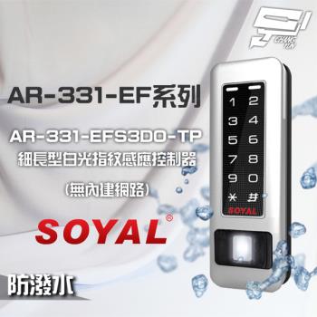 [昌運科技] SOYAL AR-331-EFS3DO-TP E1 雙頻 銀盾 白光 RS-485 塑膠 指紋讀卡機