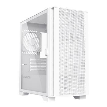 MONTECH(君主) Air 100 LITE WHITE 電腦機殼 內含12cm風扇*2/網孔面板/鋼化玻璃 電腦機殼 (白)