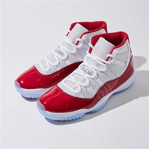 Nike Air Jordan 11 Retro 男白紅AJ11 透氣休閒運動籃球鞋CT8012-116