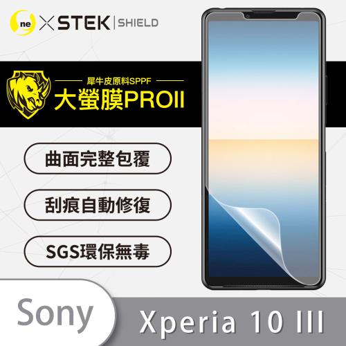【O-ONE】Sony Xperia 10 III『大螢膜PRO』滿版全膠螢幕保護貼 超跑頂級包膜原料犀牛皮
