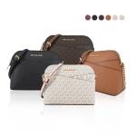MICHAEL KORS JET SET新版交叉滿版PVC斜背貝殼包(多色選)