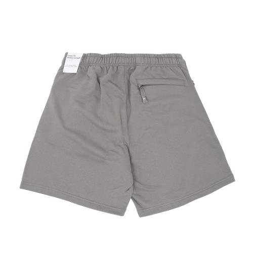 Nike 短褲Lab Solo Swoosh Shorts 男款灰拉鍊口袋抽繩棉褲DX0818-029