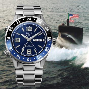 BALL 波爾 B1_Marine GMT系列 限量 鈦 天文台認證200米潛水陶瓷機械腕錶-40mm DG3030B-S1CJ-BE