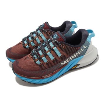 Merrell 越野跑鞋 Agility Peak 4 女鞋 棕 藍 運動鞋 Vibram 戶外 郊山 ML067546