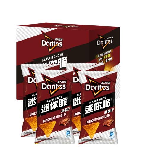 多力多滋Flavor Shots迷你脆BBQ碳烤肋排口味玉米片192G/盒