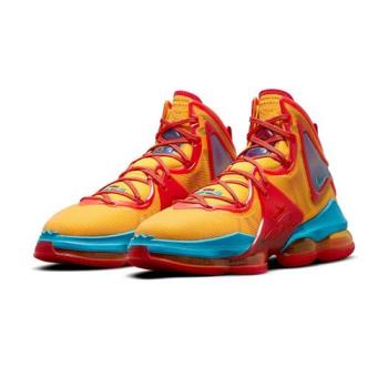 Nike LeBron 19 男 橘紅 氣墊 避震 運動 籃球鞋 DC9342-800