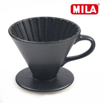 【MILA】日本製 織部燒 咖啡濾杯02-南蠻黑釉