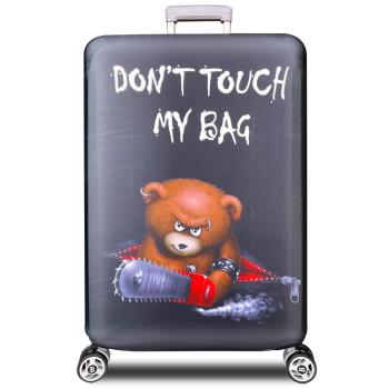 新款拉鍊式行李箱防塵保護套 行李箱套(電鋸熊29-32吋)