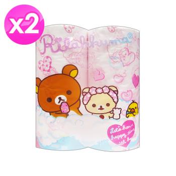 日本Rilakkuma卡通印花捲筒衛生紙(4捲/袋) x2袋-熊