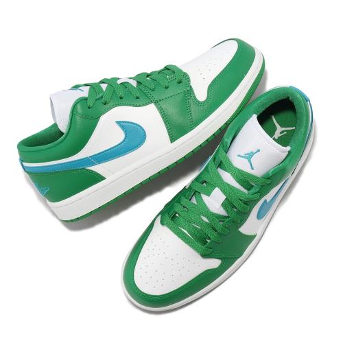 Nike Air Jordan 1 Low Lucky Green 綠白藍女鞋男鞋喬丹AJ1 一代DC0774