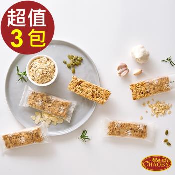 【超比食品】輕纖系列燕麥棒-義式香蒜6支 X3盒