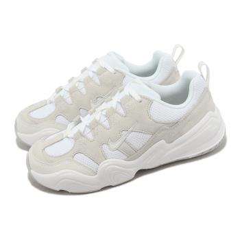 Nike 休閒鞋 Wmns Tech Hera 女鞋 白 灰 復古 麂皮 雙勾 老爹鞋 DR9761-100