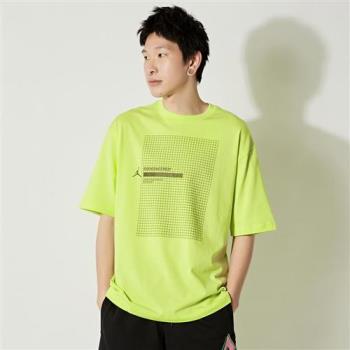 Nike AS M J 23ENG SS CREW 男款 黃綠色 運動 休閒 短袖 DA9870-745