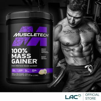 【LAC利維喜】Muscletech 麥斯征重乳清蛋白5.15磅-香草奶昔口味(濃縮+分離+水解/專利ModCarb/肌酸/BCAA)