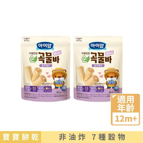 【韓國ILDONG FOODIS】 日東 迷你穀物小捲心- 藍莓 2入組