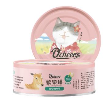 Ocheers 歡樂罐天然無膠慕斯主食罐 放山雞x石斑魚精- 24罐/箱