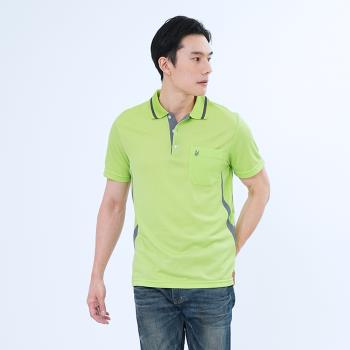 【遊遍天下】MIT男款抗防曬吸濕排汗速乾機能POLO衫 S157果綠
