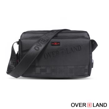 OVERLAND - 美式十字軍 - 經典格紋拼接多層斜背包 - 5715