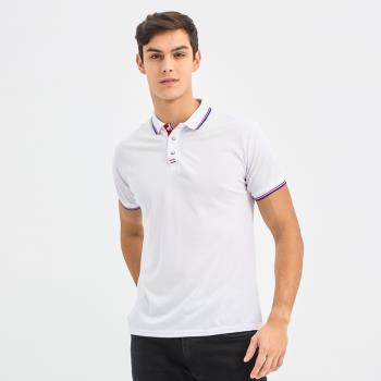 【KISSDIAMOND】涼爽透氣調溫POLO衫9908(情侶裝/短袖/上衣/吸濕/排汗/M-4XL/白色)