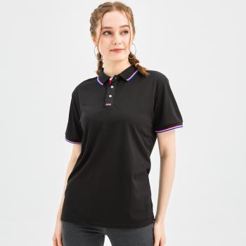 【KISSDIAMOND】涼爽透氣調溫POLO衫9908(情侶裝/短袖/上衣/吸濕/排汗/M-4XL/黑色)