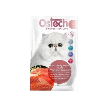 Ostech歐司特 特級餐包 -(鮪魚鮭魚) 70g*12入組_貓餐包、貓罐頭 效期：20250217
