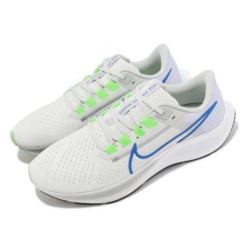 Nike 慢跑鞋Air Zoom Pegasus 38 男鞋白藍小飛馬緩震氣墊運動鞋CW7356