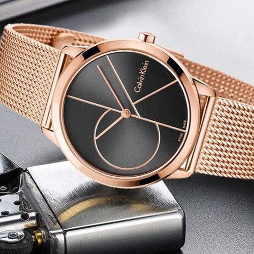 Calvin klein minimal hot sale watch rose gold