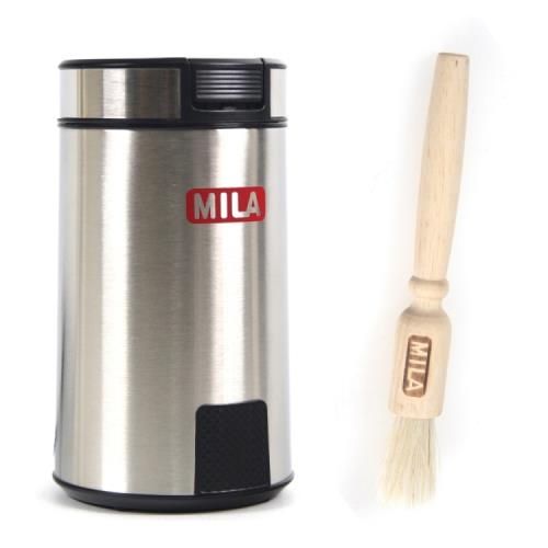 MILA 電動磨咖啡豆機(研磨機)-附MILA 原木咖啡刷 (清潔刷毛)