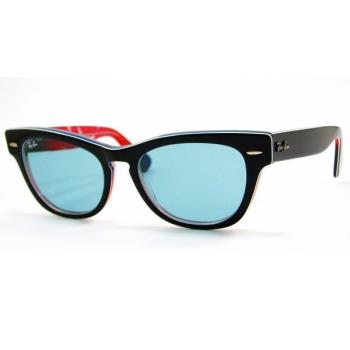 【RayBan】雷朋 LARAMIE 限量版 RB4169 1078 62 51mm造型款太陽眼鏡 橢圓框墨鏡 藍鏡片/黑框