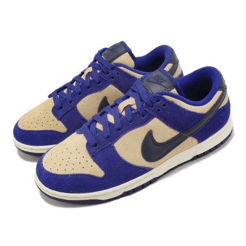 Nike Wmns Dunk Low LX 女鞋男鞋藍卡其麂皮Blue Suede 休閒鞋DV7411