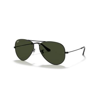 【RayBan】雷朋 飛行員太陽眼鏡 RB3025 L2823 58mm 飛官款墨鏡 黑框/綠色鏡片