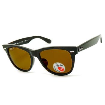 【RayBan】雷朋 偏光太陽眼鏡 RB2140F 902 57 亞洲版 橢圓框墨鏡 茶色偏光鏡片/黑框 54mm