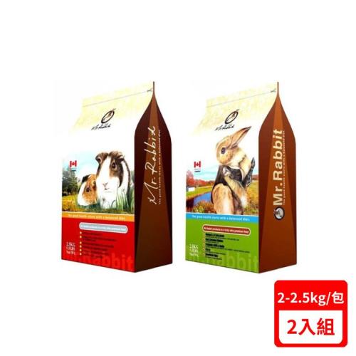 加拿大Mr.Rabbit瑞比兔先生-全方位機能食譜(2-2.5kg) X(2入組)(下標數量2+贈神仙磚)