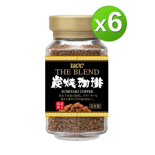 【UCC】炭燒即溶咖啡 90g*6罐組