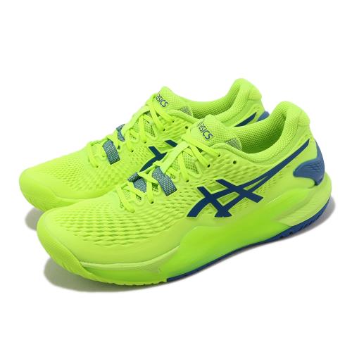 Asics 網球鞋 GEL-Resolution 9 女鞋 綠 藍 法網配色 緩衝 亞瑟士 1042A208300